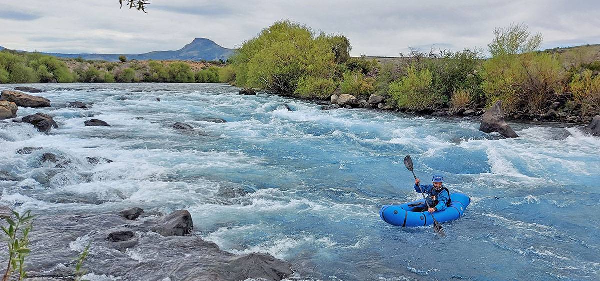 Packrafting en rio Chimehuin