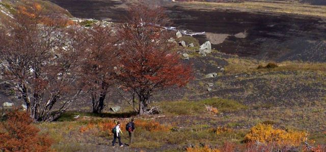 Ascenso al Achen Niyeu, Laguna Verde, Escorial de Lava