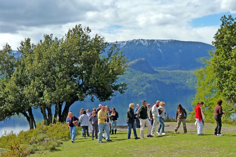 The route of volcanoes 