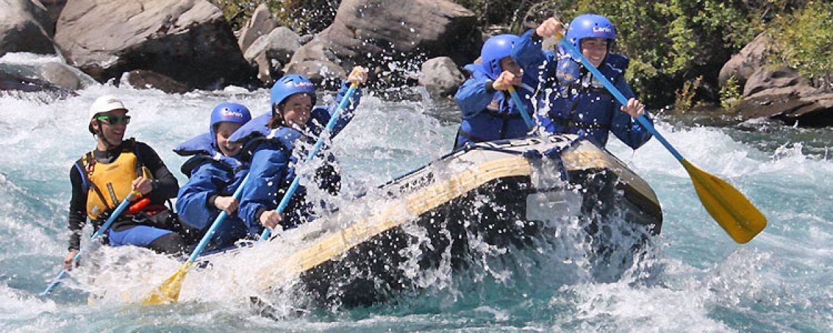 Rafting en río Chimehuin