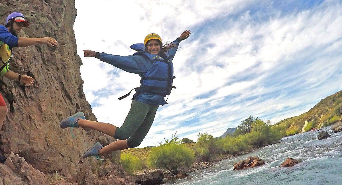 Rafting en río Chimehuin